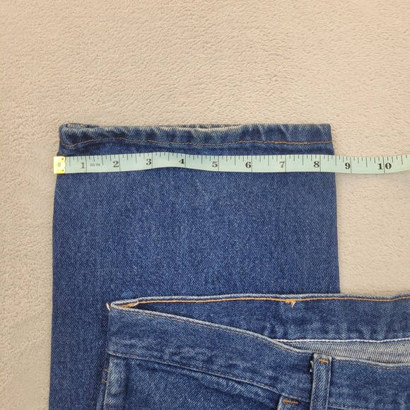 Rustler Jeans Men 38x32 Blue Denim Pants Straight Classic Vintage Cotton 87619PW - Picture 5 of 10